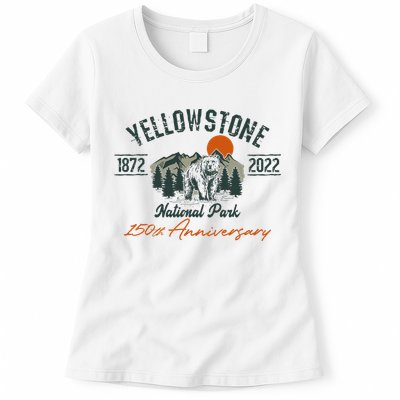 Yellowstone National Park 150th Anniversary Memorabilia Long Sleeve Womens T-Shirt