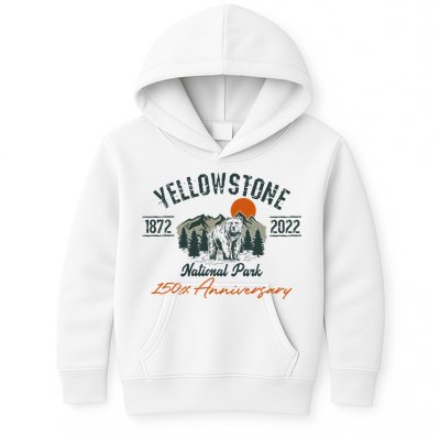 Yellowstone National Park 150th Anniversary Memorabilia Long Sleeve Kids Hoodie
