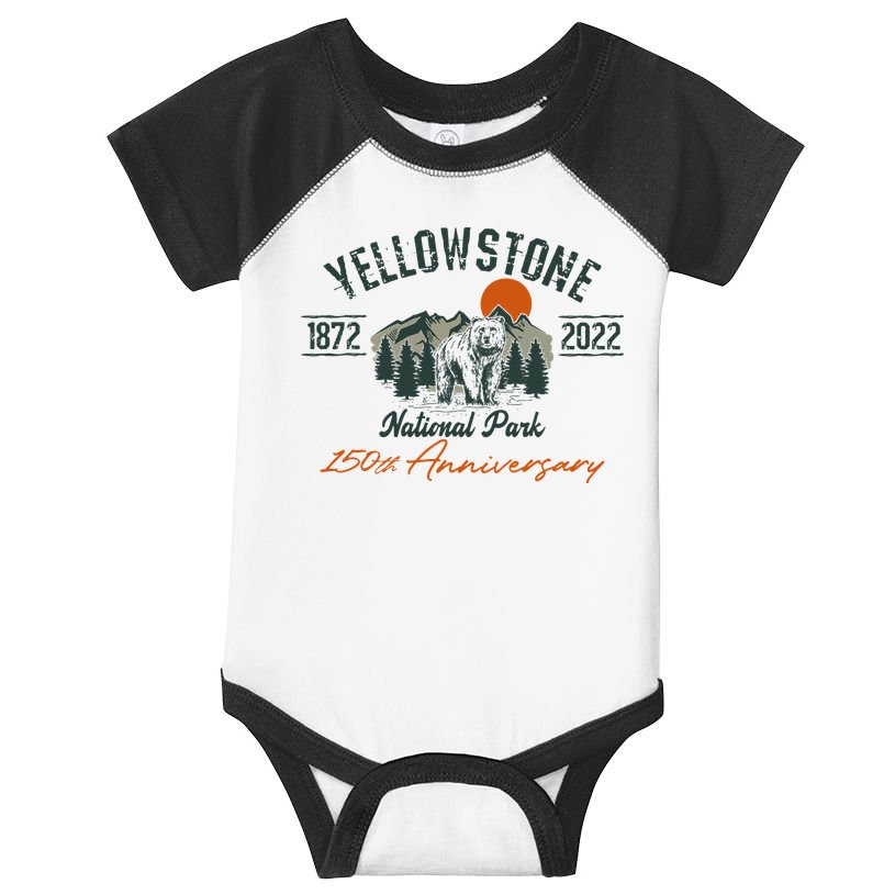 Yellowstone National Park 150th Anniversary Memorabilia Long Sleeve Infant Baby Jersey Bodysuit