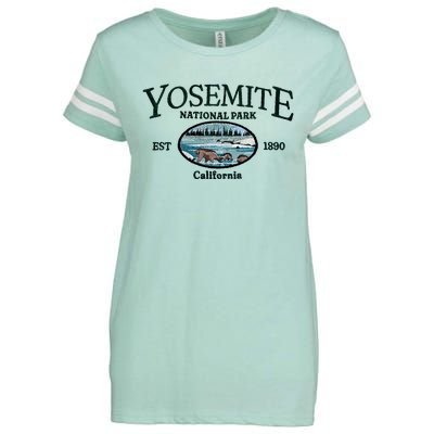 Yosemite National Park Enza Ladies Jersey Football T-Shirt