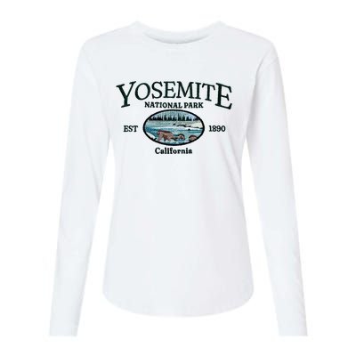 Yosemite National Park Womens Cotton Relaxed Long Sleeve T-Shirt