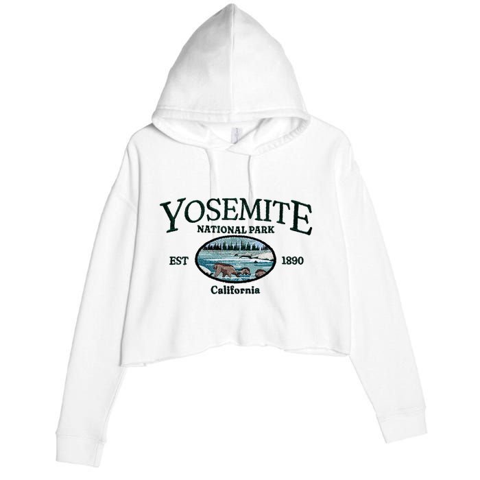 Yosemite National Park Crop Fleece Hoodie