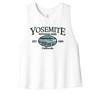 Yosemite National Park Women's Racerback Cropped Tank