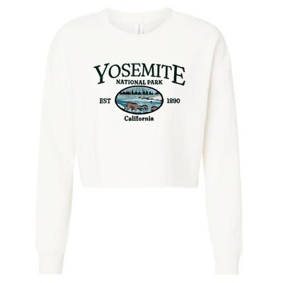 Yosemite National Park Cropped Pullover Crew