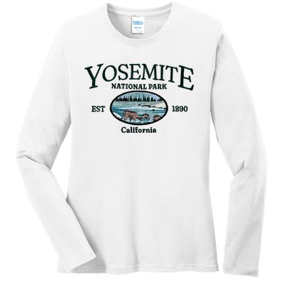 Yosemite National Park Ladies Long Sleeve Shirt