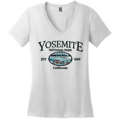 Yosemite National Park Women's V-Neck T-Shirt