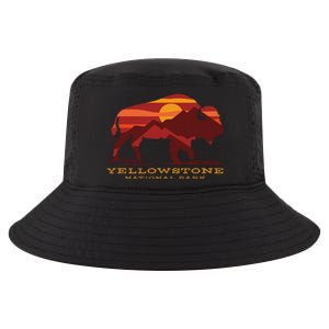 Yellowstone National Park Wyoming Buffalo Bison Sunset Cool Comfort Performance Bucket Hat