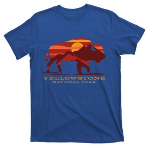 Yellowstone National Park Wyoming Buffalo Bison Sunset T-Shirt