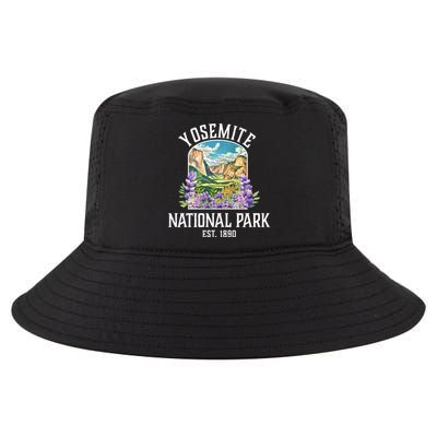 Yosemite National Park Lupine Vintage Gift Cool Comfort Performance Bucket Hat