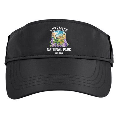 Yosemite National Park Lupine Vintage Gift Adult Drive Performance Visor