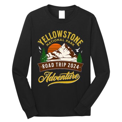 Yellowstone National Park Road Trip 2024 Long Sleeve Shirt