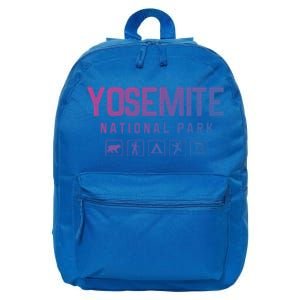 Yosemite National Park Great Gift 16 in Basic Backpack