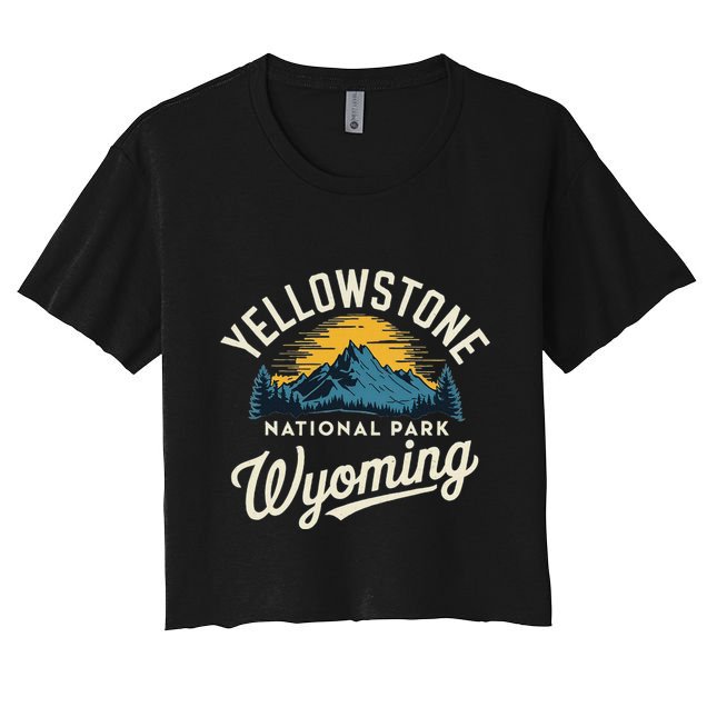 Yellowstone National Park Wyoming Souvenir Crop Top