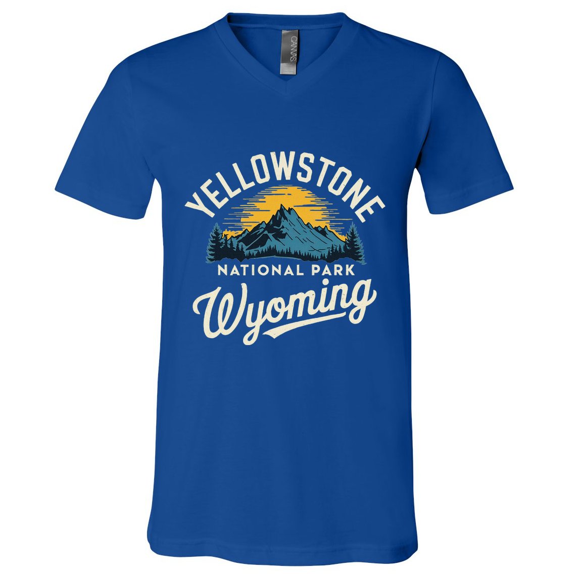 Yellowstone National Park Wyoming Souvenir V-Neck T-Shirt