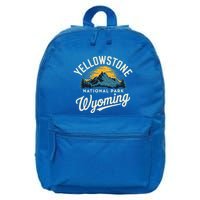 Yellowstone National Park Wyoming Souvenir 16 in Basic Backpack