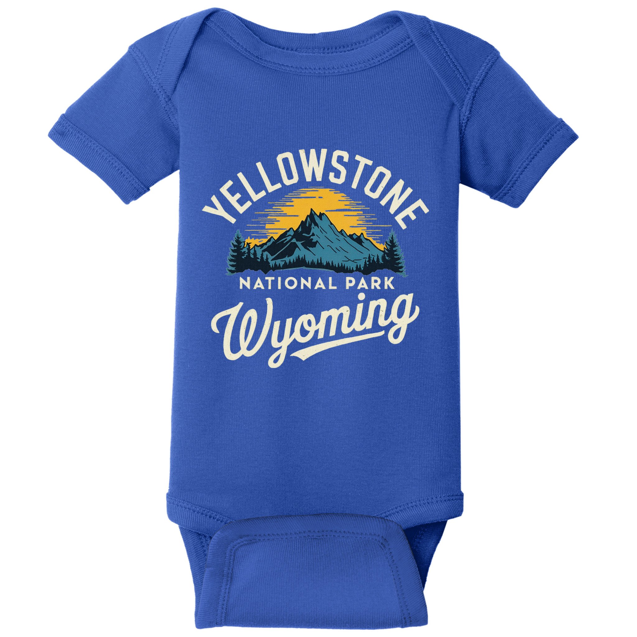 Yellowstone National Park Wyoming Souvenir Baby Bodysuit