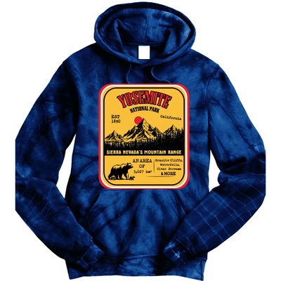 Yosemite National Park California Tie Dye Hoodie