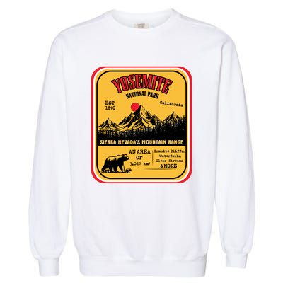 Yosemite National Park California Garment-Dyed Sweatshirt