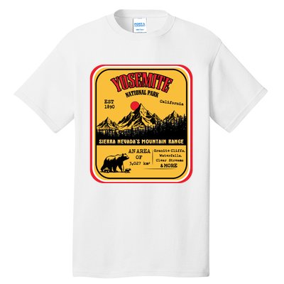 Yosemite National Park California Tall T-Shirt