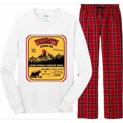 Yosemite National Park California Long Sleeve Pajama Set