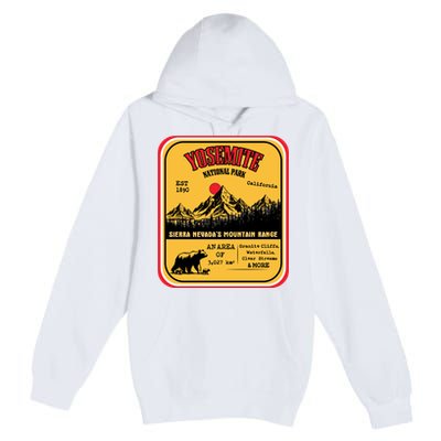 Yosemite National Park California Premium Pullover Hoodie