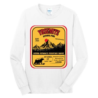 Yosemite National Park California Tall Long Sleeve T-Shirt