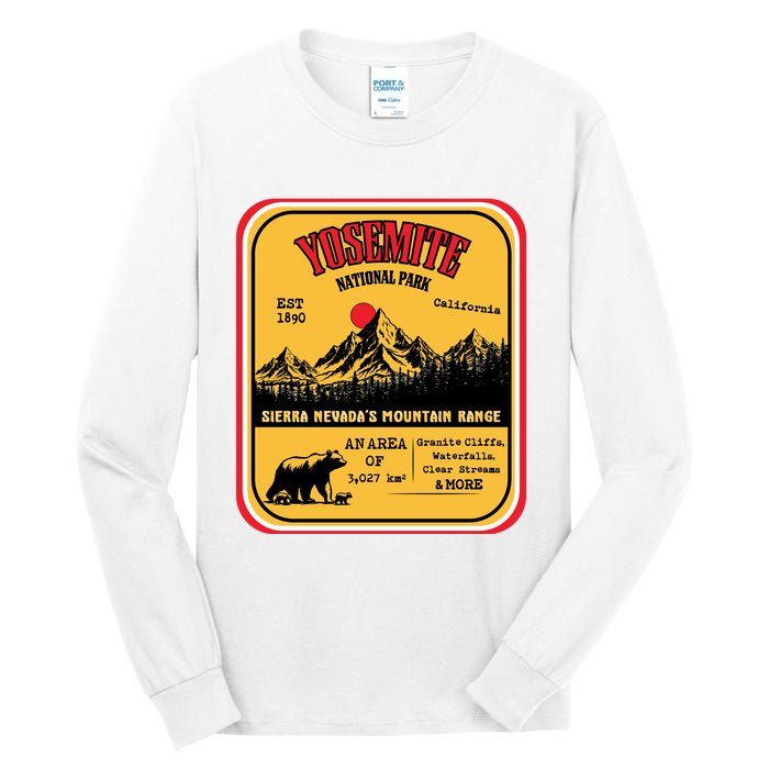 Yosemite National Park California Tall Long Sleeve T-Shirt