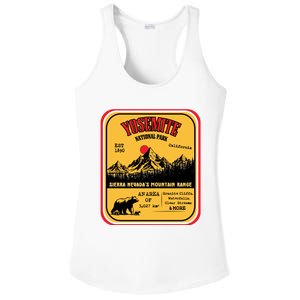 Yosemite National Park California Ladies PosiCharge Competitor Racerback Tank