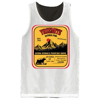 Yosemite National Park California Mesh Reversible Basketball Jersey Tank