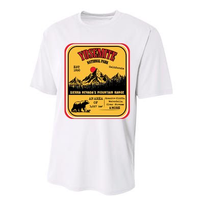 Yosemite National Park California Performance Sprint T-Shirt