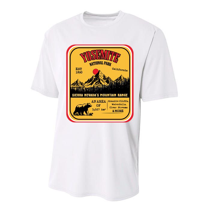 Yosemite National Park California Performance Sprint T-Shirt