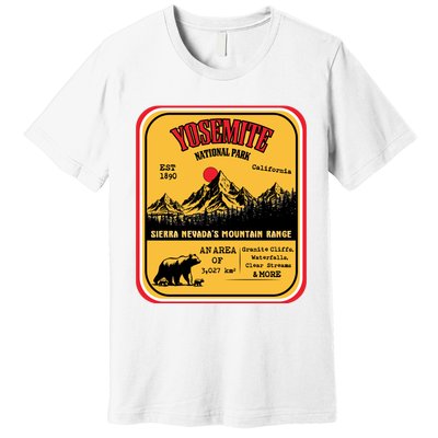 Yosemite National Park California Premium T-Shirt