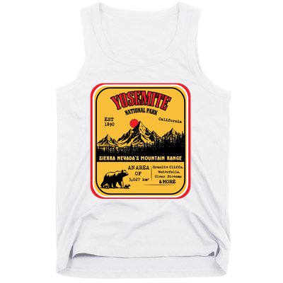 Yosemite National Park California Tank Top