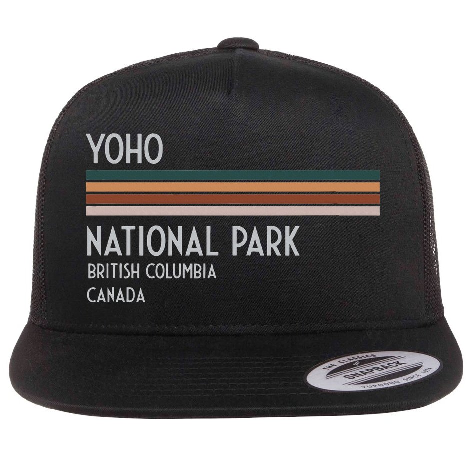 Yoho National Park Canada Flat Bill Trucker Hat