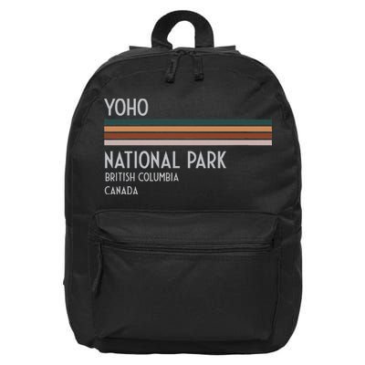 Yoho National Park Canada 16 in Basic Backpack