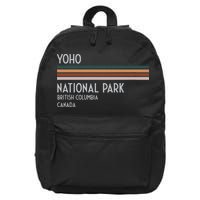 Yoho National Park Canada 16 in Basic Backpack