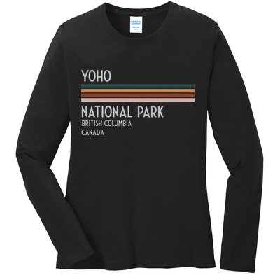 Yoho National Park Canada Ladies Long Sleeve Shirt