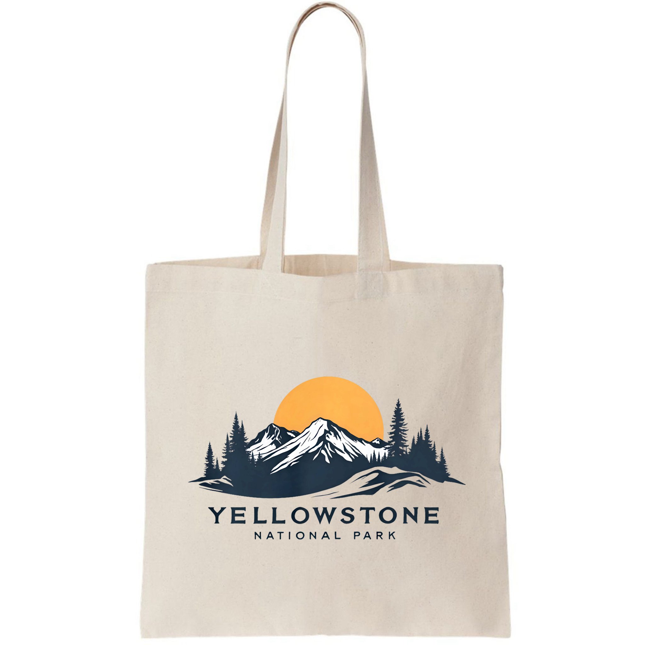 Yellowstone National Park Mountain Sunset Landscape Bag