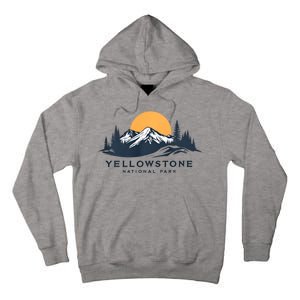 Yellowstone National Park Mountain Sunset Landscape Tall Hoodie