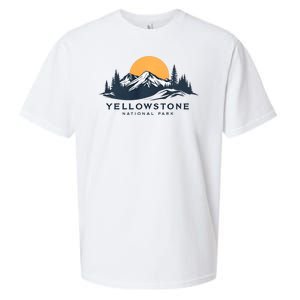 Yellowstone National Park Mountain Sunset Landscape Sueded Cloud Jersey T-Shirt