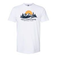 Yellowstone National Park Mountain Sunset Landscape Softstyle CVC T-Shirt