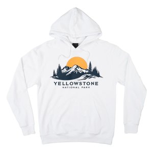 Yellowstone National Park Mountain Sunset Landscape Hoodie