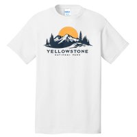 Yellowstone National Park Mountain Sunset Landscape Tall T-Shirt