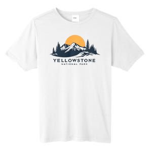 Yellowstone National Park Mountain Sunset Landscape Tall Fusion ChromaSoft Performance T-Shirt