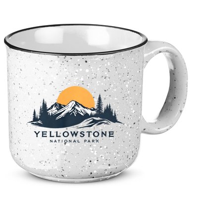 Yellowstone National Park Mountain Sunset Landscape 15oz Campfire Ceramic Mug
