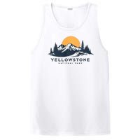 Yellowstone National Park Mountain Sunset Landscape PosiCharge Competitor Tank