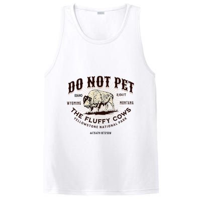 Yellowstone National Park Do Not Pet The Fluffy Cows Bison PosiCharge Competitor Tank