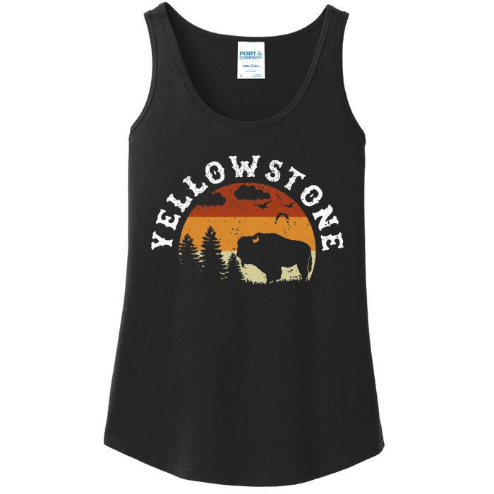 Yellowstone National Park Hiking And Outdoor Enthusiasts Ladies Essential Tank