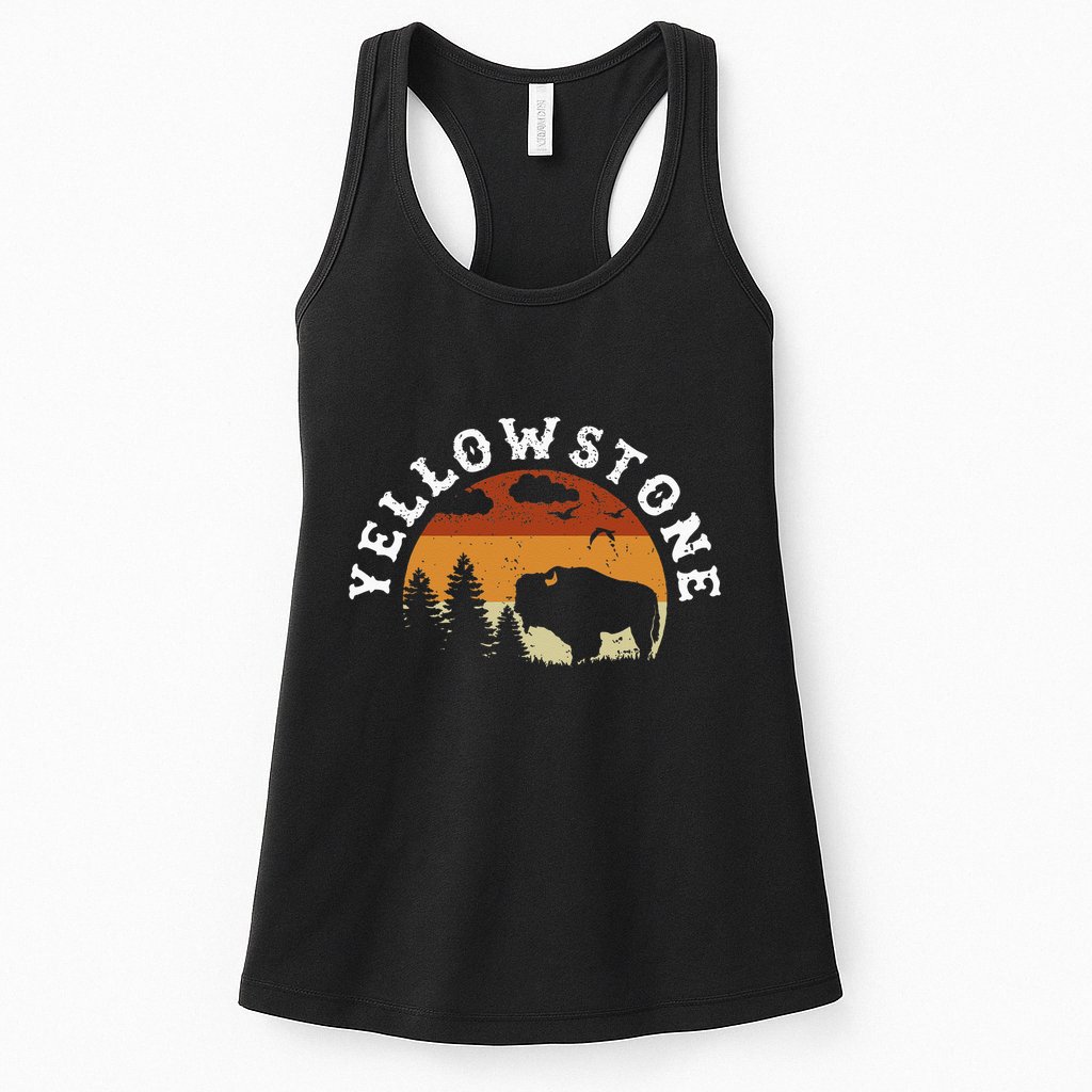Yellowstone National Park Hiking And Outdoor Enthusiasts Womens Tank Top