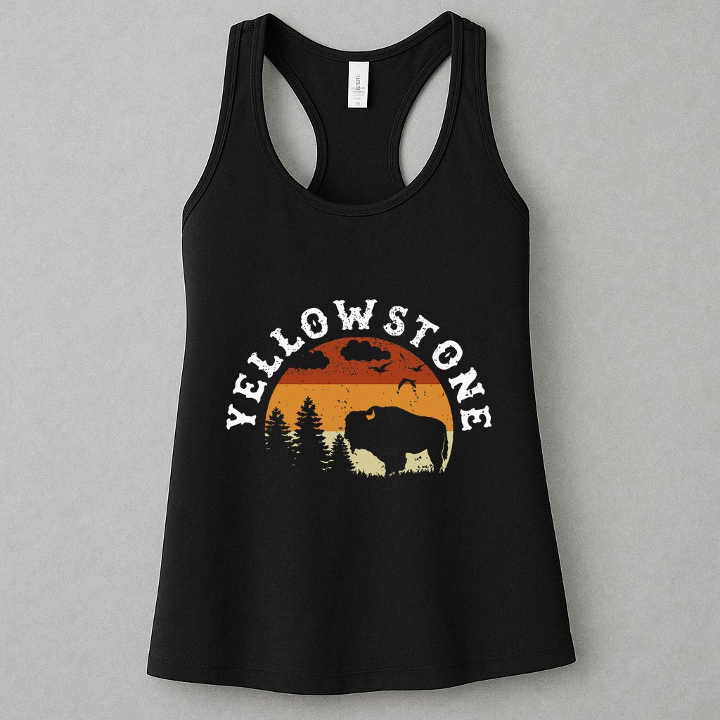 Yellowstone National Park Hiking And Outdoor Enthusiasts Womens Tank Top